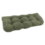 Coussin de banc en microsuède à dossier arrondi de 42 x 19 pouces (42 x 19)