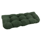 Coussin de banc en microsuède à dossier arrondi de 42 x 19 pouces (42 x 19)