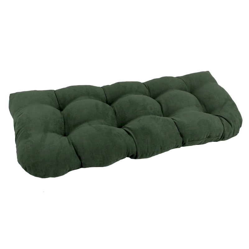 Coussin de banc en microsuède à dossier arrondi de 42 x 19 pouces (42 x 19)