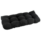 Coussin de banc en microsuède à dossier arrondi de 42 x 19 pouces (42 x 19)