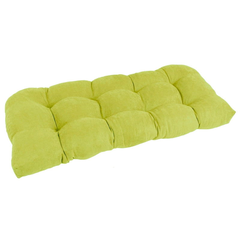 Coussin de banc en microsuède à dossier arrondi de 42 x 19 pouces (42 x 19)