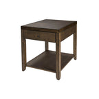 Table d'appoint Mitchell Nutmeg Brown en cèdre pour salon