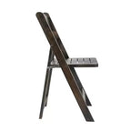 Flash Furniture Holden, chaises de salle à manger pliantes en bois massif, de qualité commerciale – ensemble de 2