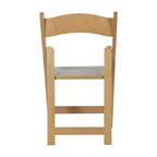 Flash Furniture Holden, chaises de salle à manger pliantes en bois massif, de qualité commerciale – ensemble de 2
