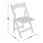 Flash Furniture Holden, chaises de salle à manger pliantes en bois massif, de qualité commerciale – ensemble de 2
