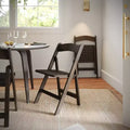 Flash Furniture Holden, chaises de salle à manger pliantes en bois massif, de qualité commerciale – ensemble de 2