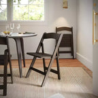 Flash Furniture Holden, chaises de salle à manger pliantes en bois massif, de qualité commerciale – ensemble de 2