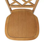 Chaise de salle à manger empilable Flash Furniture Brooklyn en bois massif de qualité commerciale avec dossier finement détaillé
