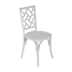 Chaise de salle à manger empilable Flash Furniture Brooklyn en bois massif de qualité commerciale avec dossier finement détaillé