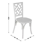 Chaise de salle à manger empilable Flash Furniture Brooklyn en bois massif de qualité commerciale avec dossier finement détaillé