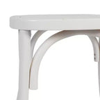 Chaise de salle à manger empilable Flash Furniture Brooklyn en bois massif de qualité commerciale avec dossier finement détaillé
