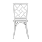 Chaise de salle à manger empilable Flash Furniture Brooklyn en bois massif de qualité commerciale avec dossier finement détaillé