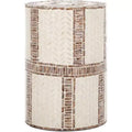 Keary Round Accent Table - ACC1804A - White/Gold - Safavieh