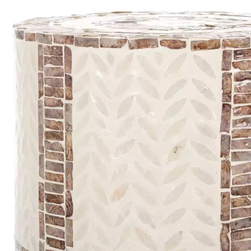 Table d'appoint ronde Keary - ACC1804A - Blanc/Or - Safavieh