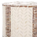 Table d'appoint ronde Keary - ACC1804A - Blanc/Or - Safavieh