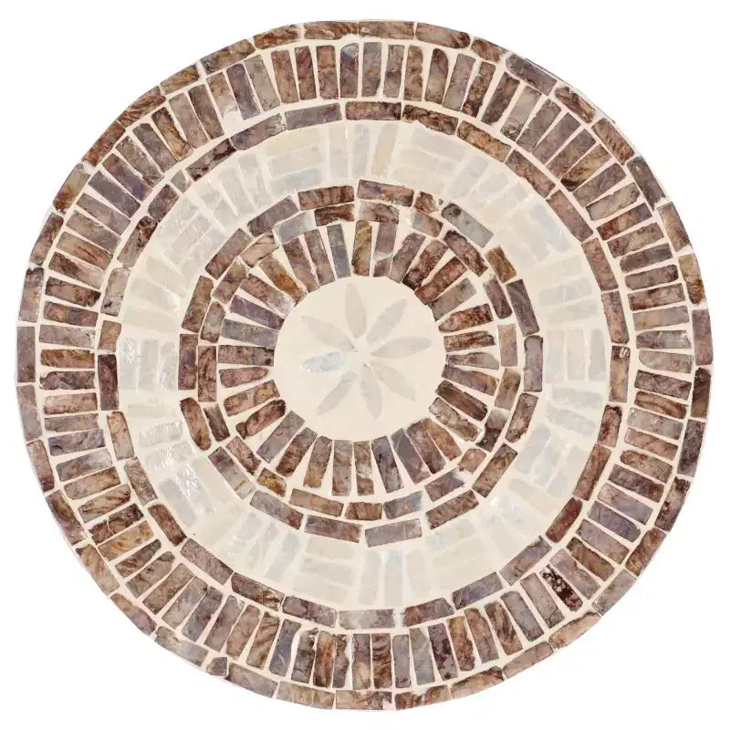 Table d'appoint ronde Keary - ACC1804A - Blanc/Or - Safavieh