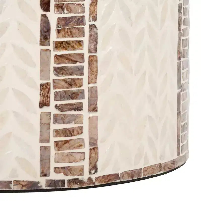 Table d'appoint ronde Keary - ACC1804A - Blanc/Or - Safavieh