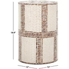 Table d'appoint ronde Keary - ACC1804A - Blanc/Or - Safavieh