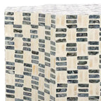 Table d'appoint Lindar - ACC1807A - Blanc/Noir - Safavieh