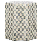 Table d'appoint Lindar - ACC1807A - Blanc/Noir - Safavieh