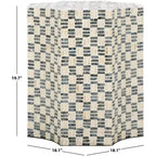 Table d'appoint Lindar - ACC1807A - Blanc/Noir - Safavieh