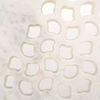 Table d'appoint Cnc en marbre Elly - ACC3712A - Marbre blanc/Noir - Safavieh