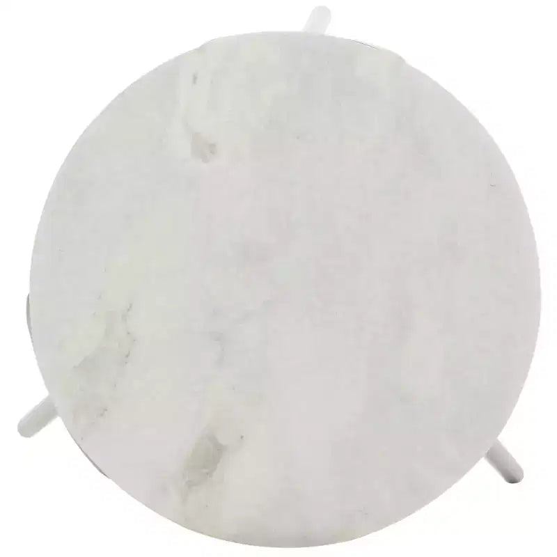 Table d'appoint ronde Everbrooke - ACC4607A - Marbre blanc/Noir - Safavieh