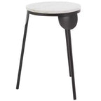 Table d'appoint ronde Everbrooke - ACC4607A - Marbre blanc/Noir - Safavieh
