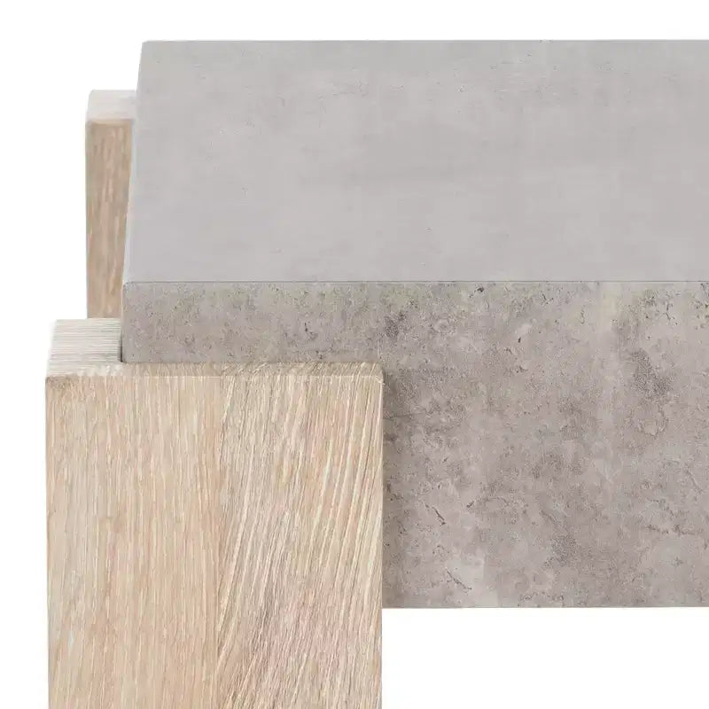 Table d'appoint Coromio - ACC7005A - Gris clair/Naturel - Safavieh