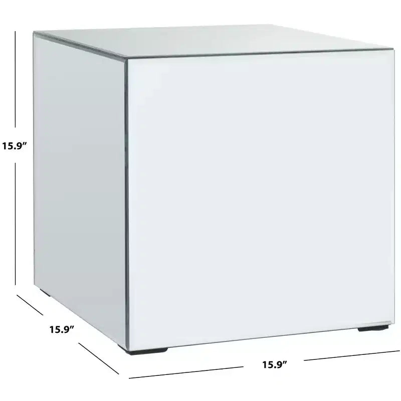 Table d'appoint miroir Betony - ACC9704A - Argent/Miroir - Safavieh