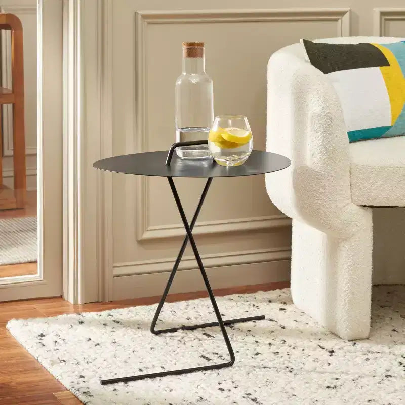 Table d'appoint Medalia - ACC8008A - Noir mat - Safavieh