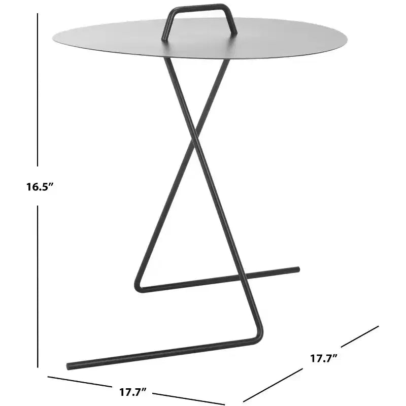 Table d'appoint Medalia - ACC8008A - Noir mat - Safavieh