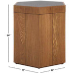 Table d'appoint Rafaela Hexagon avec plateau de rangement - ACC9710 - Safavieh