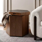 Table d'appoint Rafaela Hexagon avec plateau de rangement - ACC9710 - Safavieh