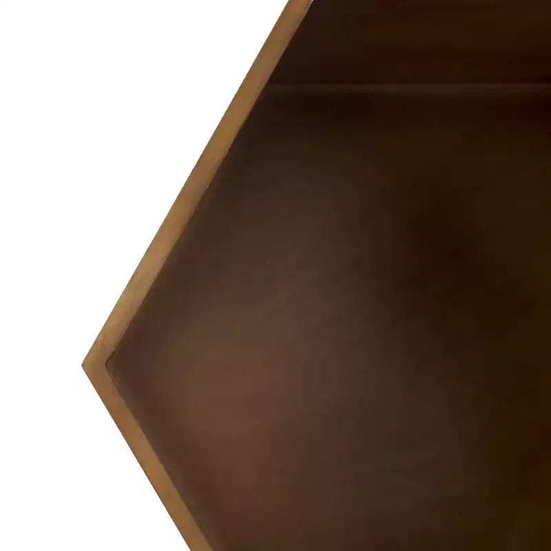 Table d'appoint Rafaela Hexagon avec plateau de rangement - ACC9710 - Safavieh