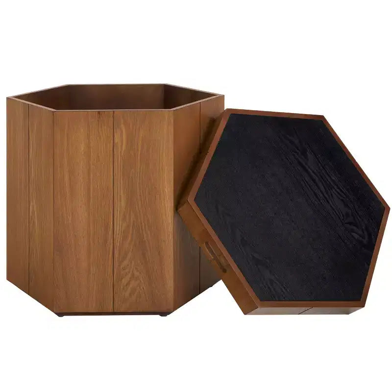 Table d'appoint Rafaela Hexagon avec plateau de rangement - ACC9710 - Safavieh