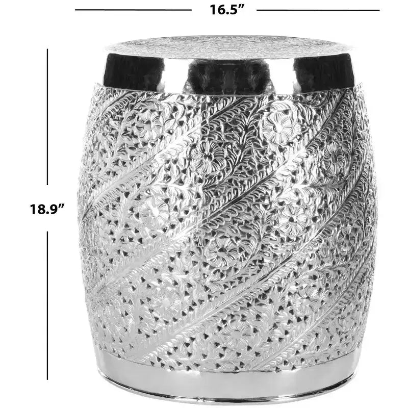 Tabouret Liam Etched - FOX4507 - Nickel - Safavieh Couture