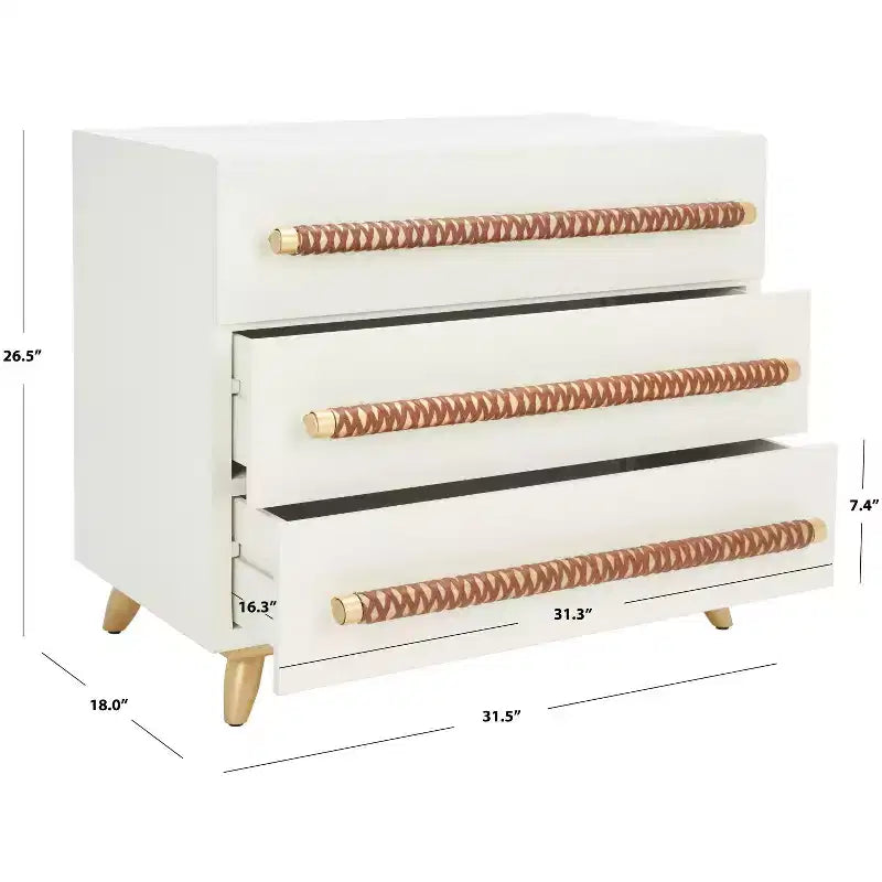 Commode Raquel à 3 tiroirs - CHS6602 - Safavieh