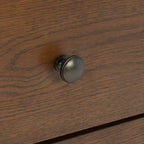 Commode 2 tiroirs 1 étagère Scully avec USB - CHS6417 - Chêne moyen/Or antique - Safavieh