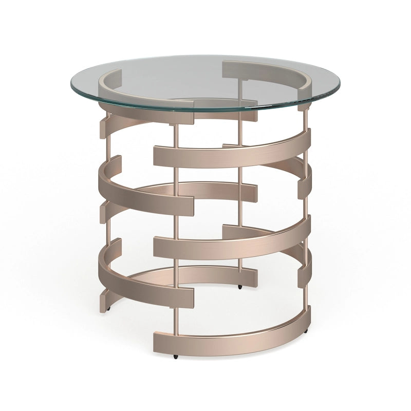Table d'appoint en métal champagne Grant de SEI Furniture