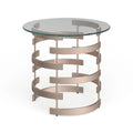 Table d'appoint en métal champagne Grant de SEI Furniture