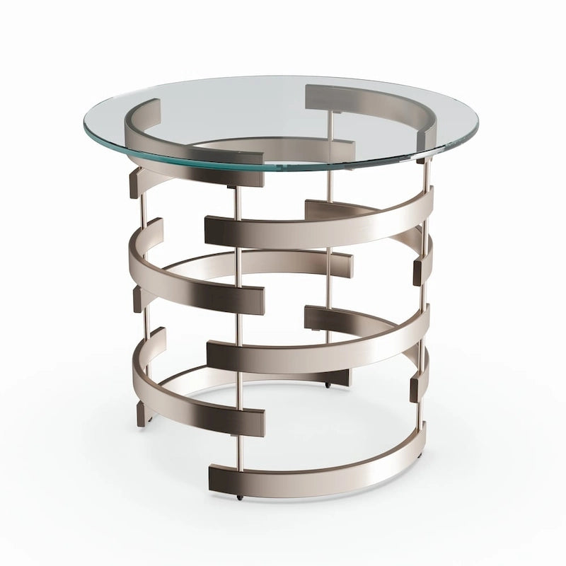 Table d'appoint en métal champagne Grant de SEI Furniture
