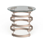 Table d'appoint en métal champagne Grant de SEI Furniture