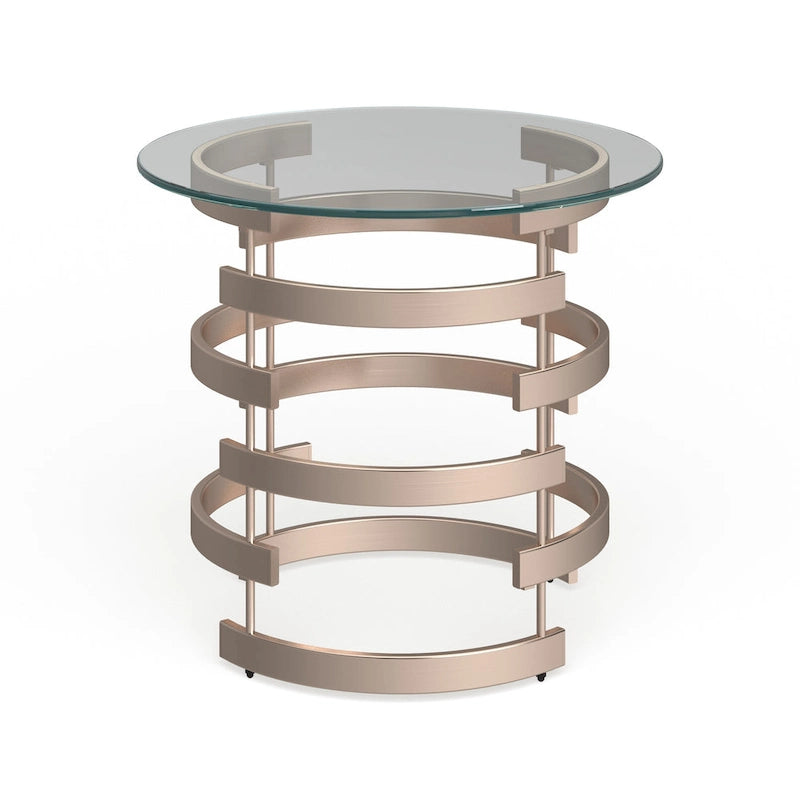 Table d'appoint en métal champagne Grant de SEI Furniture