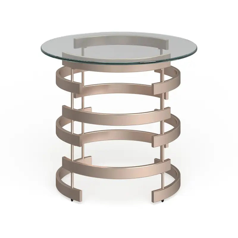 Table d'appoint en métal champagne Grant de SEI Furniture