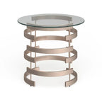 Table d'appoint en métal champagne Grant de SEI Furniture
