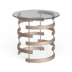 Table d'appoint en métal champagne Grant de SEI Furniture