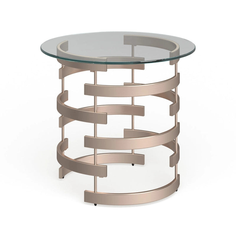 Table d'appoint en métal champagne Grant de SEI Furniture