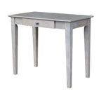 Wooden Writing Desk with Butcher Block Surface