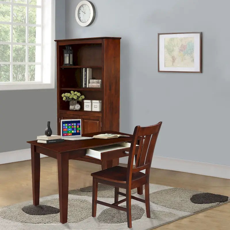 Bureau en bois avec plateau type billot
